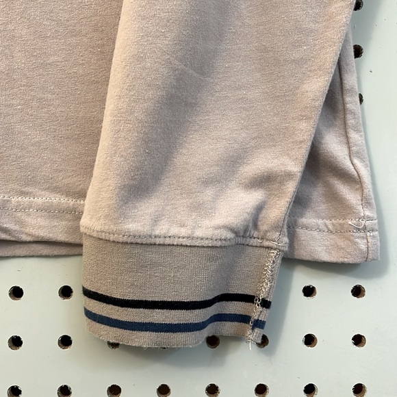 Ted Baker London Long Sleeve Crew Neck Top in Light Grey/Putty Size Large *flaw - Picture 2 of 10